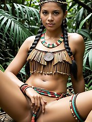 Mature women are posing seminaked on the camera