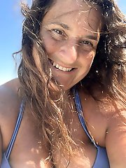 Sunning in Sexy Purple Bikini