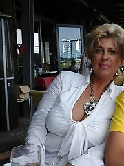 Aged milf is teasing her husband